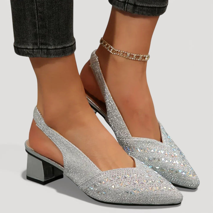 Aura | Elegante Slingback Heels mit Blockabsatz