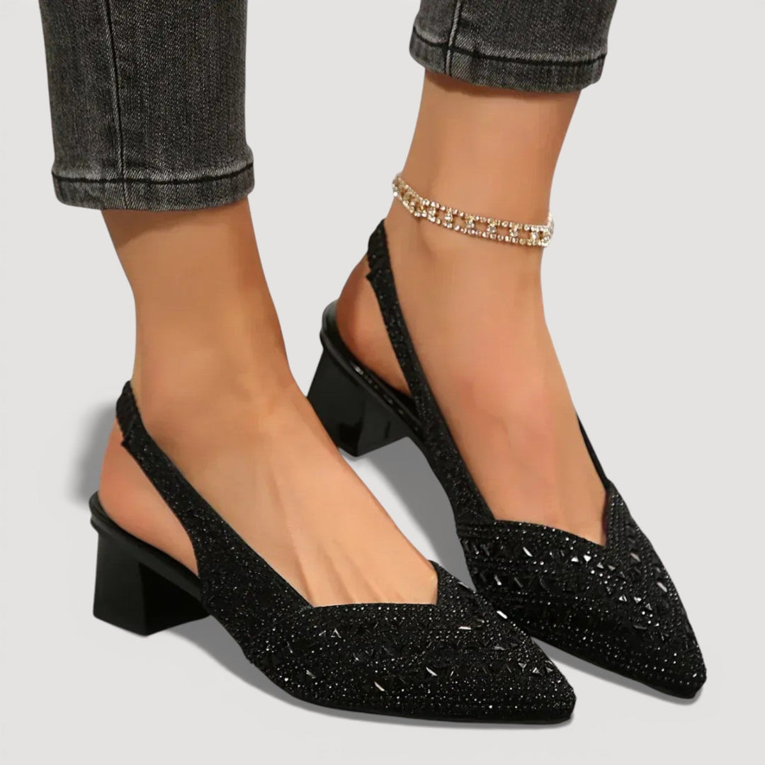 Aura | Elegante Slingback Heels mit Blockabsatz