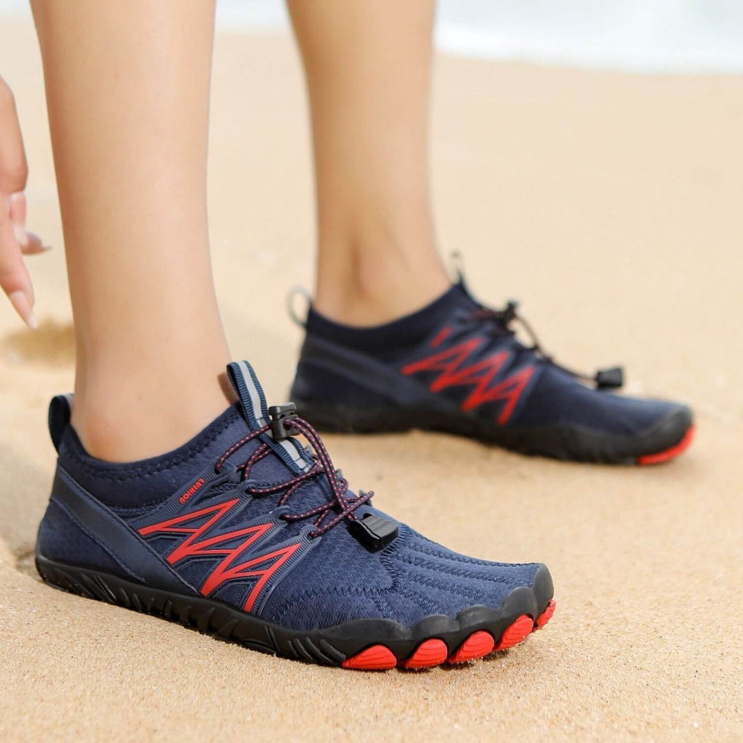 Barfußschuhe Damen mit flexibler Sohle und Schnellverschluss