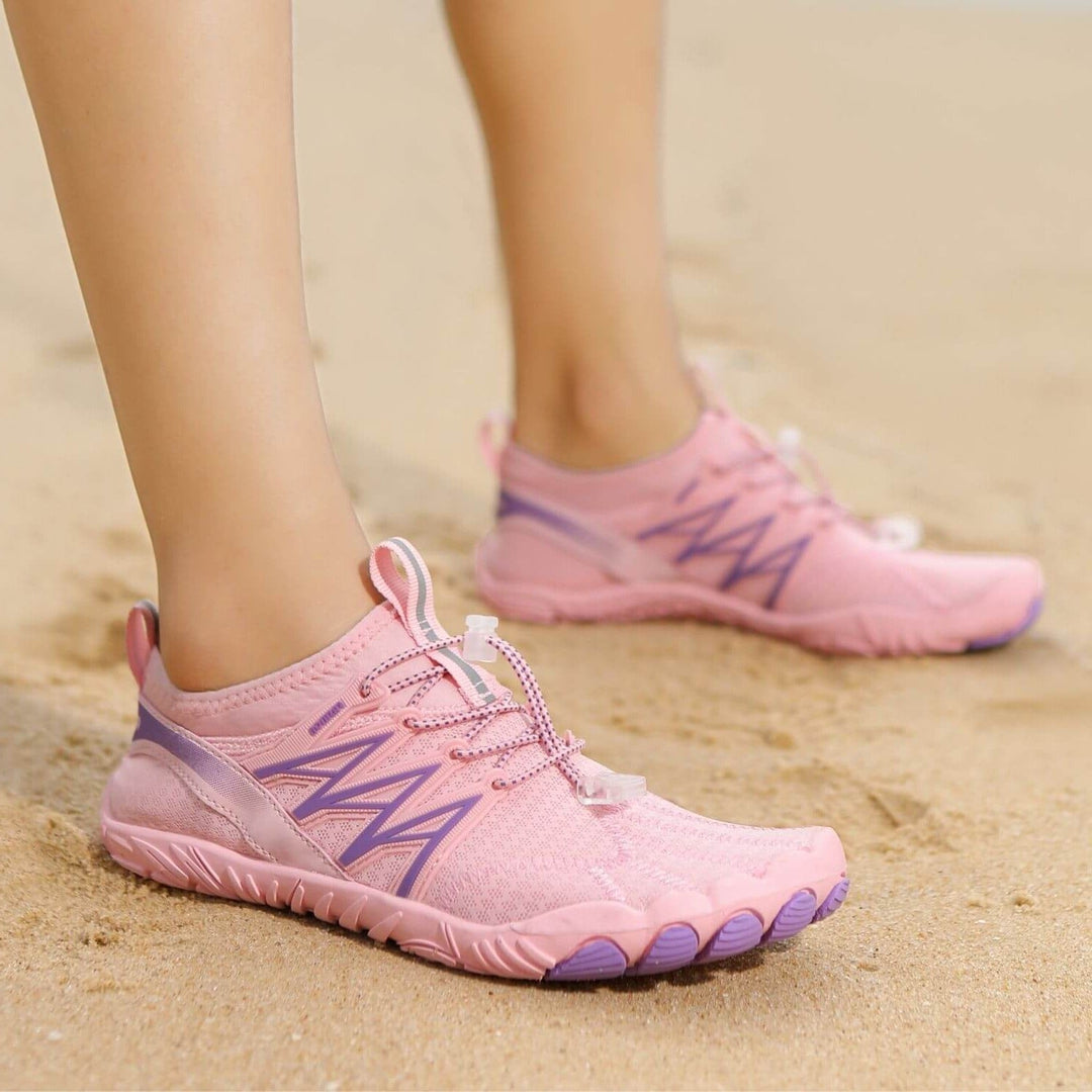 Barfußschuhe Damen mit flexibler Sohle und Schnellverschluss