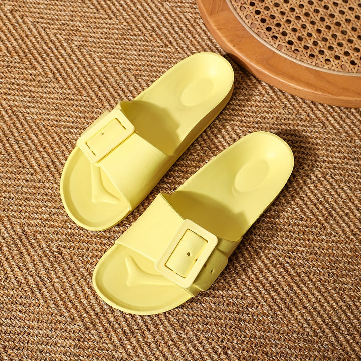 Badeschuhe Damen mit verstellbarer Schnalle und dämpfender Sohle
