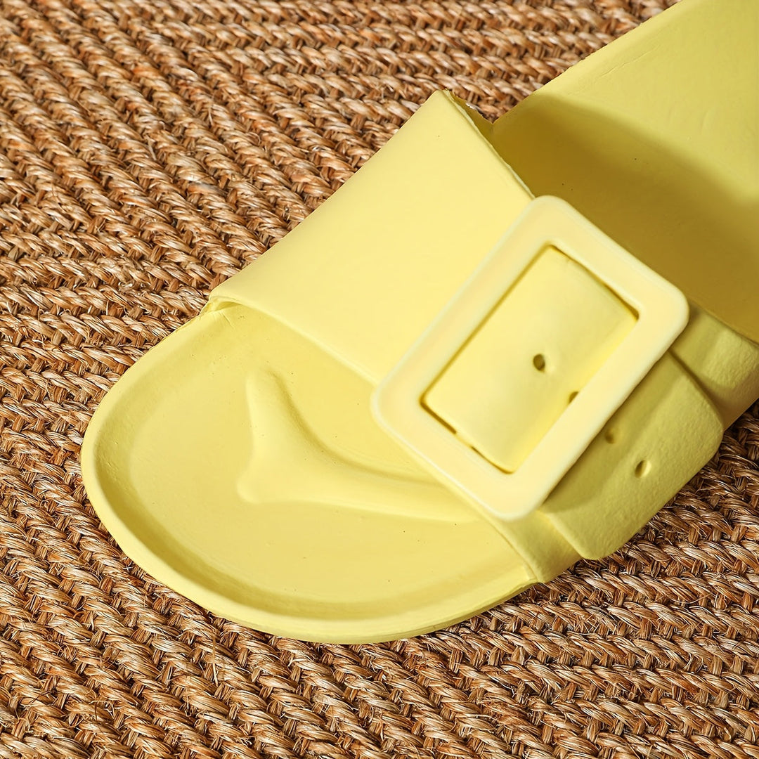 Badeschuhe Damen mit verstellbarer Schnalle und dämpfender Sohle