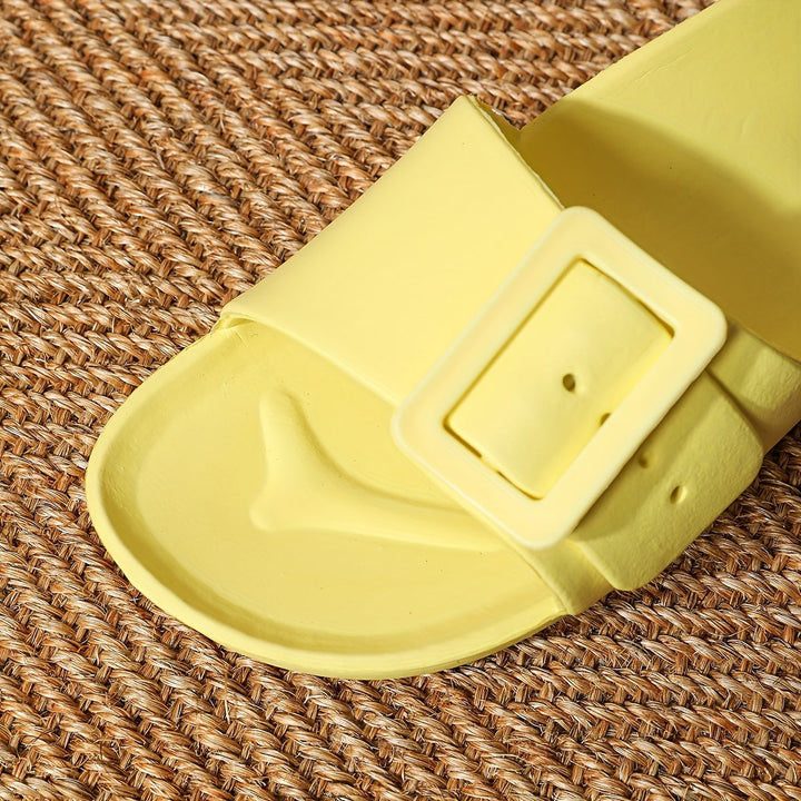 Badeschuhe Damen mit verstellbarer Schnalle und dämpfender Sohle