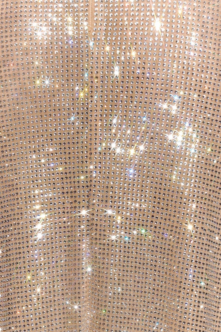 Ballkleider Damen – Glänzendes Maxikleid mit Neckholder