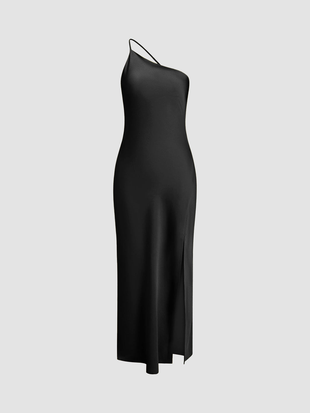 Ballkleider Damen – Maxikleid mit Rückenausschnitt und Beinschlitz