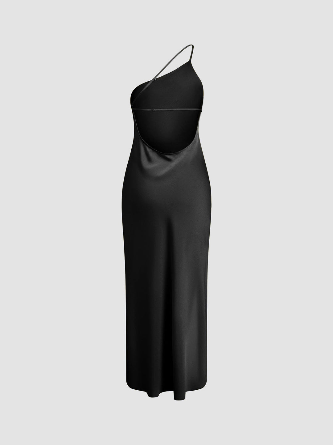 Ballkleider Damen – Maxikleid mit Rückenausschnitt und Beinschlitz