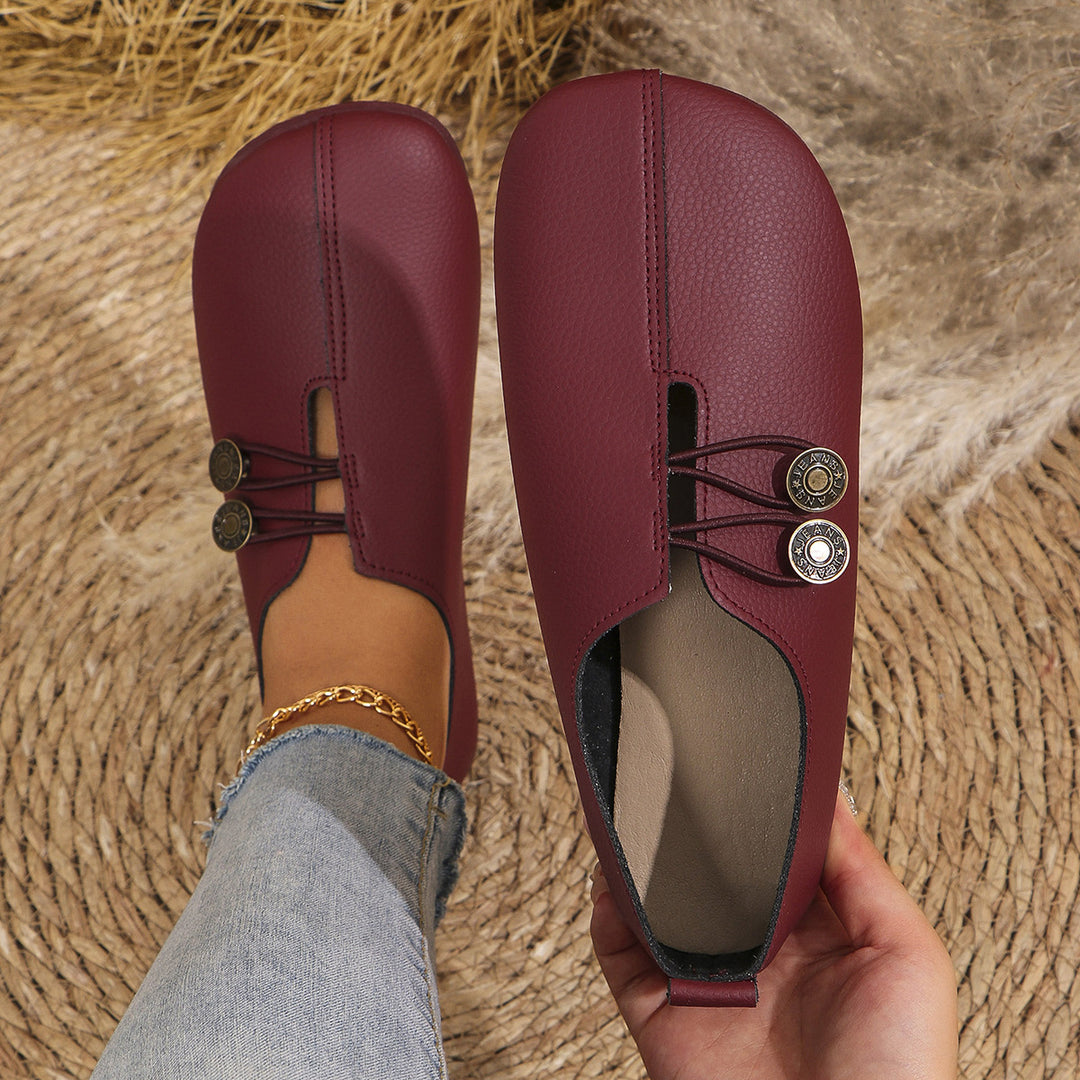 Barfußschuhe Damen mit Loafer-Schnitt und Slip-On-Einstieg
