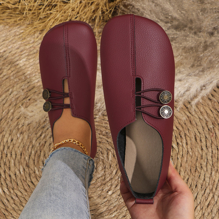 Barfußschuhe Damen mit Loafer-Schnitt und Slip-On-Einstieg