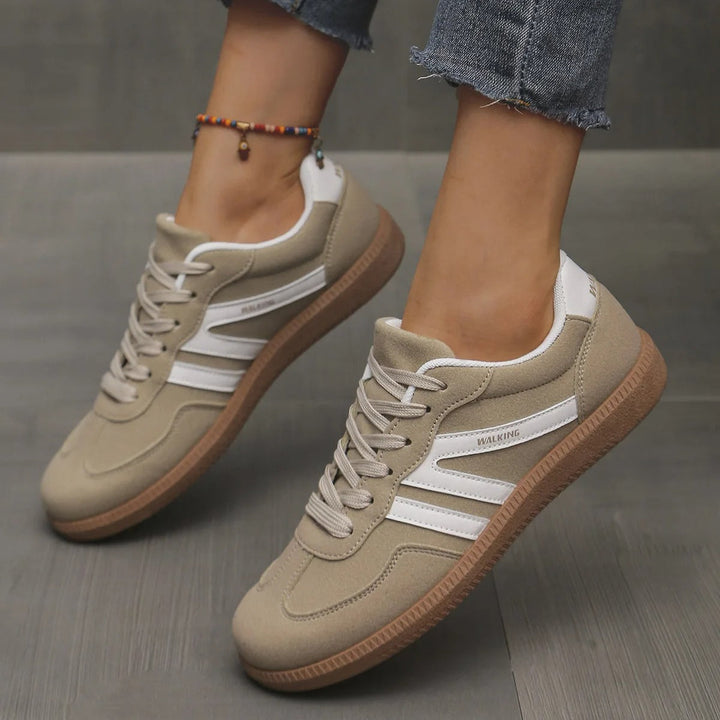 Barfußschuhe für Damen – Niedrige Sneaker zum Schnüren