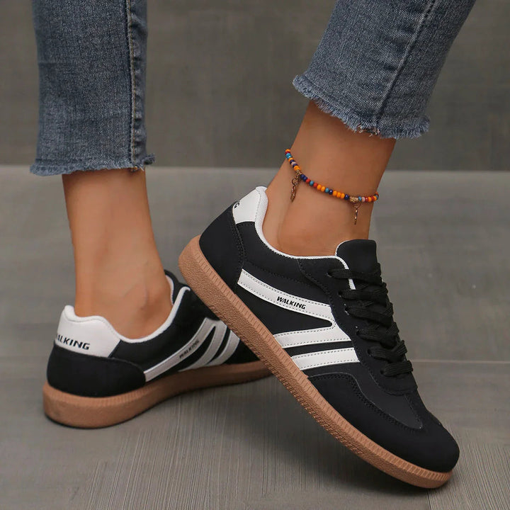 Barfußschuhe für Damen – Niedrige Sneaker zum Schnüren
