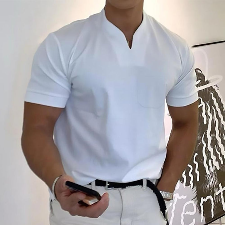Bastian | Herren Freizeithemd mit Stehkragen