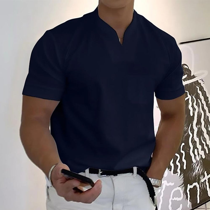 Bastian | Herren Freizeithemd mit Stehkragen