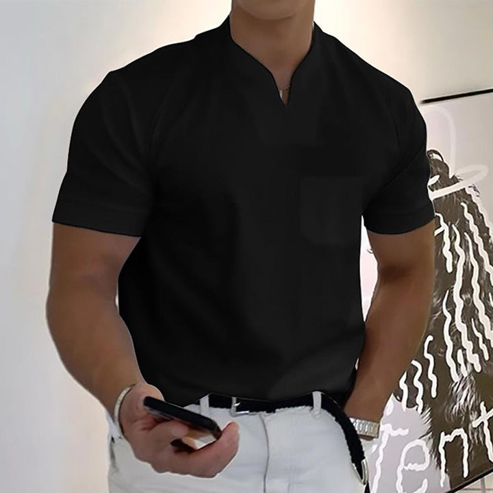 Bastian | Herren Freizeithemd mit Stehkragen