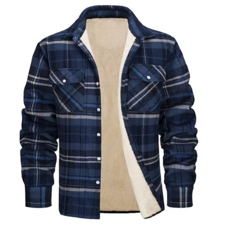 Luca | Herren Warme Hemdjacke mit Sherpa Futter