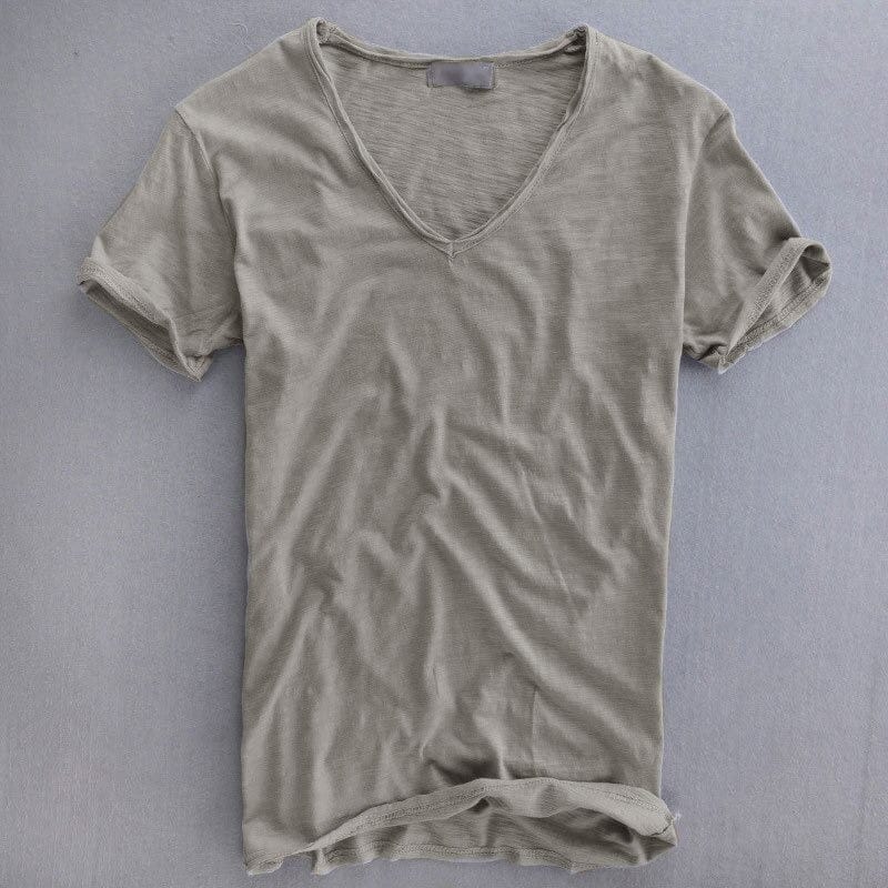 Ben | Herren Slim Fit V-Ausschnitt Basic T-Shirt