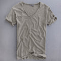 Ben | Herren Slim Fit V-Ausschnitt Basic T-Shirt