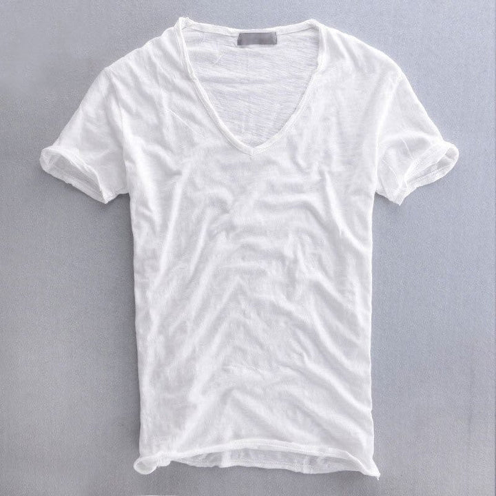Ben | Herren Slim Fit V-Ausschnitt Basic T-Shirt