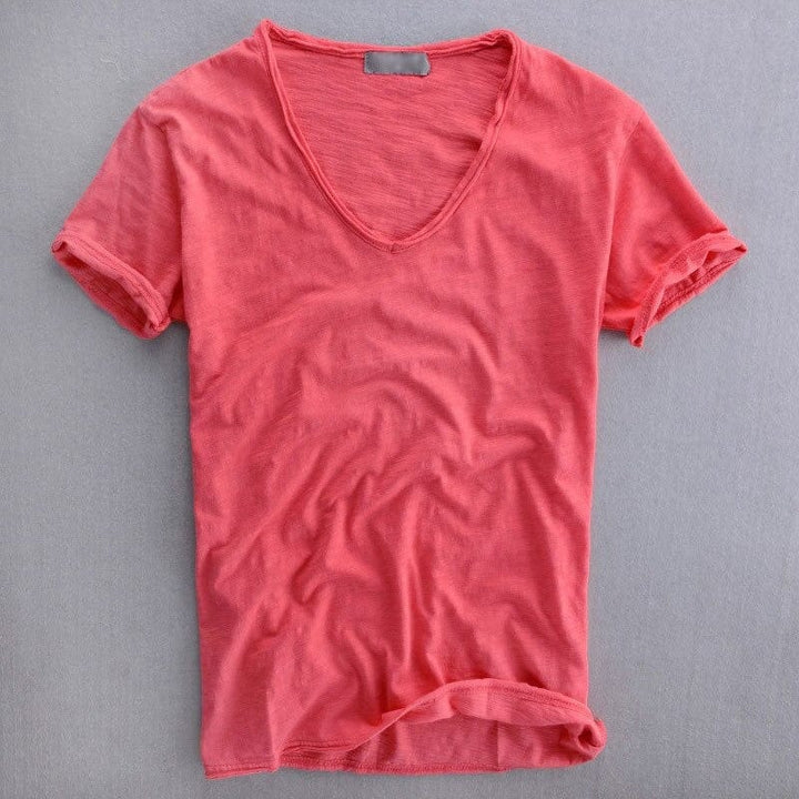 Ben | Herren Slim Fit V-Ausschnitt Basic T-Shirt