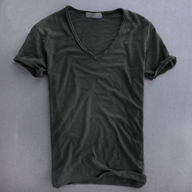 Ben | Herren Slim Fit V-Ausschnitt Basic T-Shirt