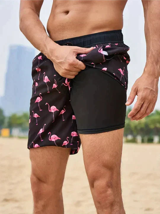 Benedikt | Herren Schnelltrocknende Badeshorts mit Innenfutter
