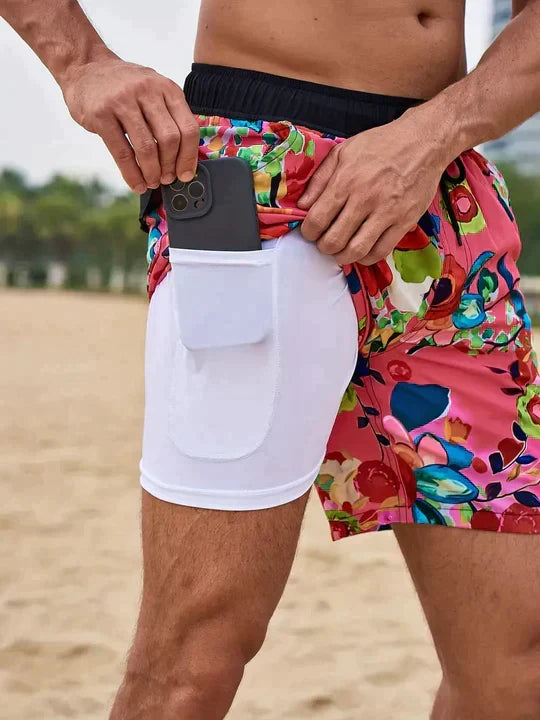 Benedikt | Herren Schnelltrocknende Badeshorts mit Innenfutter