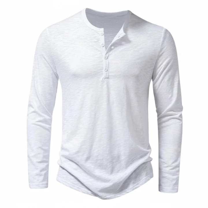 Benjamin | Herren Langarm Henley Oberteil