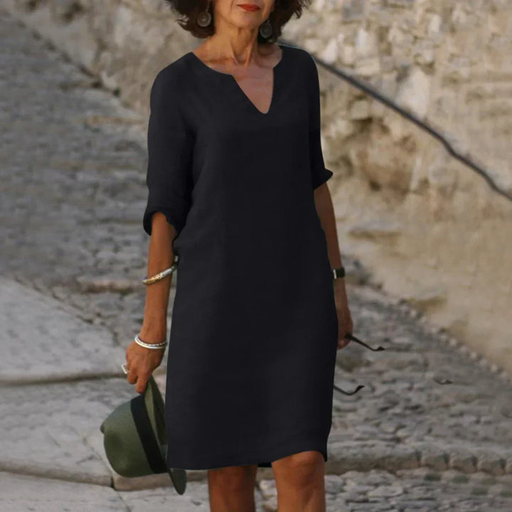 Charlotte | Damen Festliches V-Ausschnitt Mini Sommerkleid