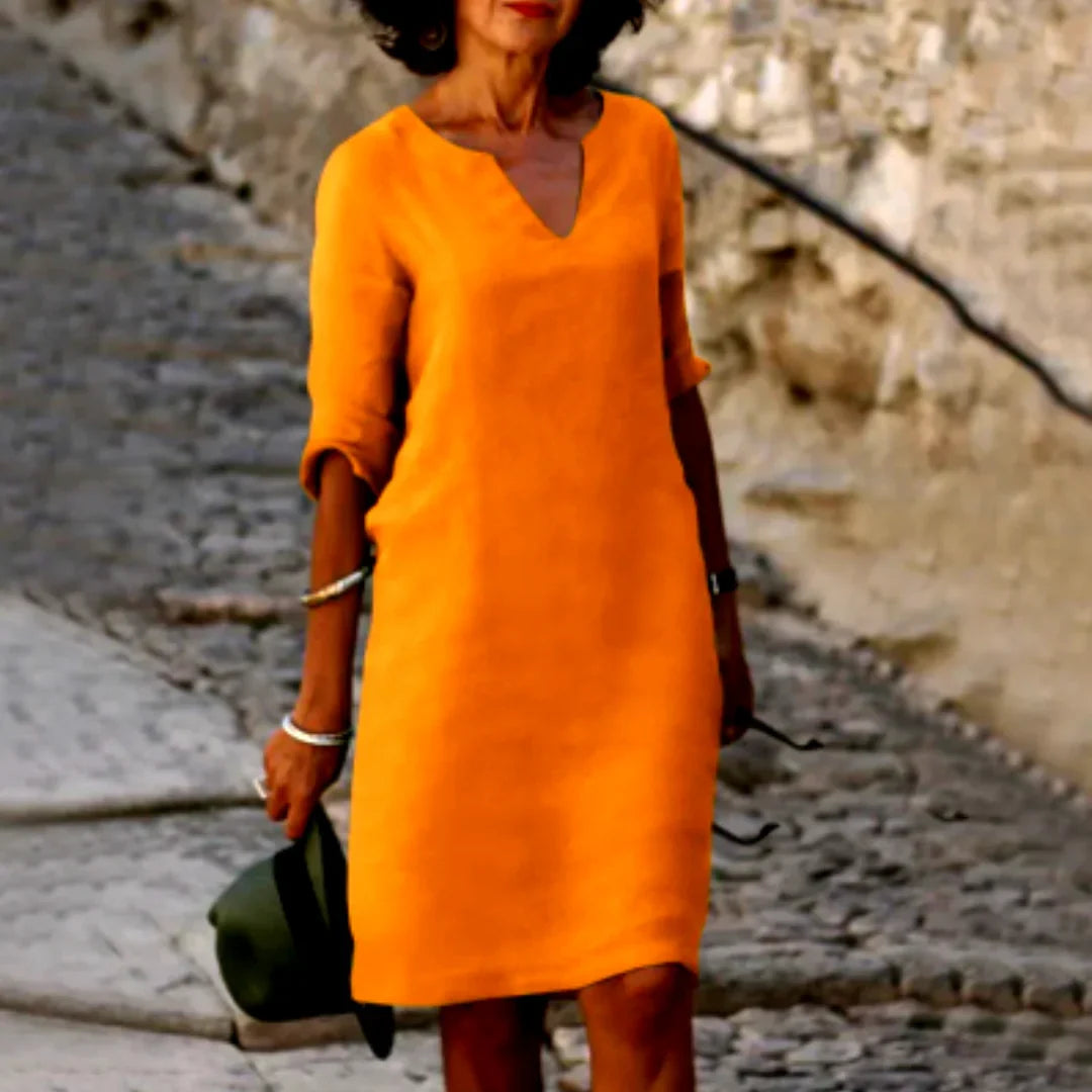Charlotte | Damen Festliches V-Ausschnitt Mini Sommerkleid