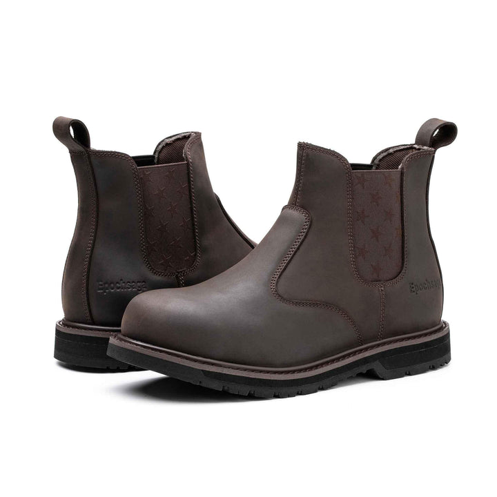 Chelsea Sicherheitsstiefel Damen mit Stahlkappe und Sternenmuster