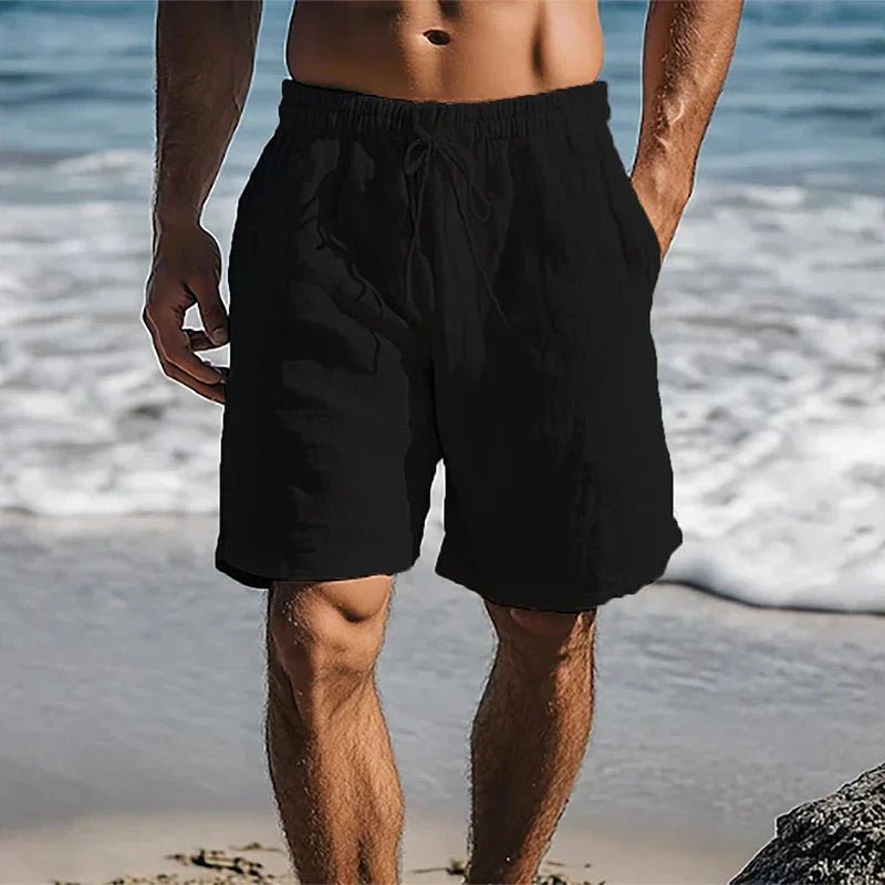 Christian | Herren Schnelltrocknende Leinen Badeshorts