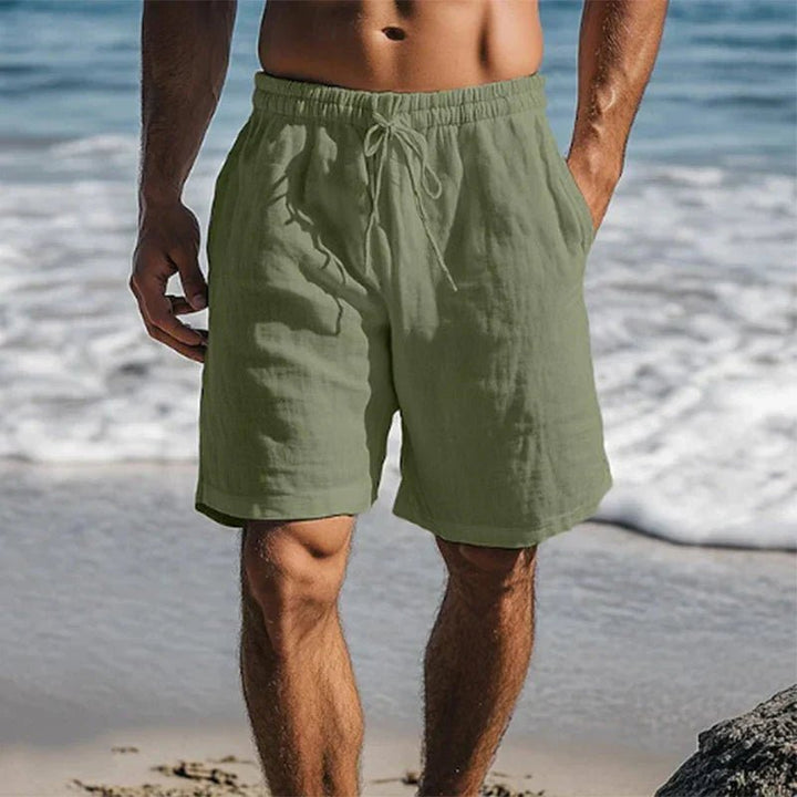 Christian | Herren Schnelltrocknende Leinen Badeshorts