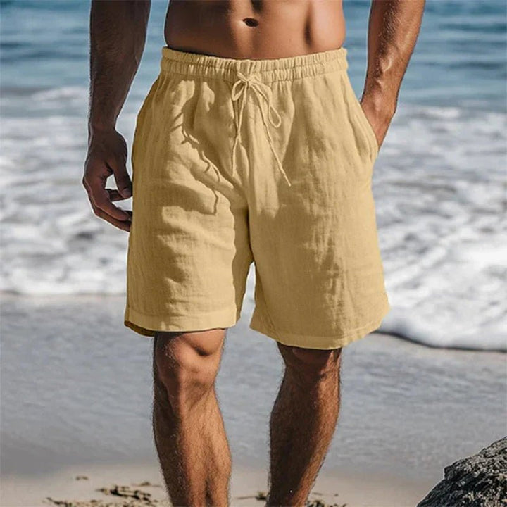 Christian | Herren Schnelltrocknende Leinen Badeshorts
