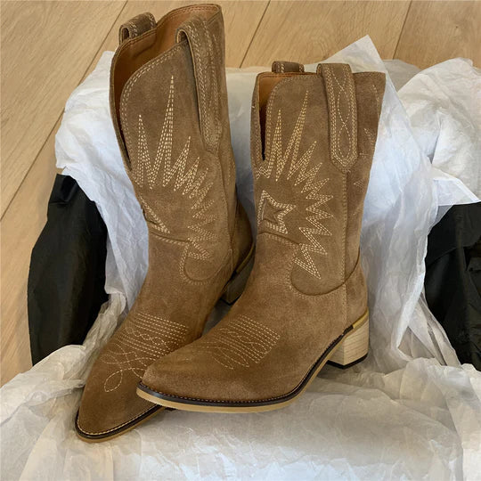 Cowboystiefel Damen mit Hohem Schaft im Westernstil
