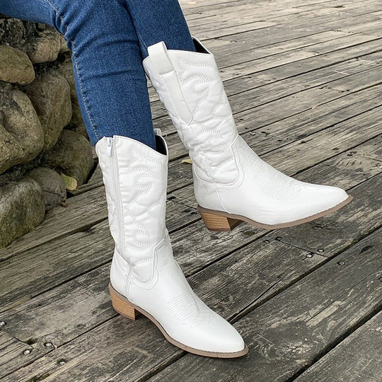 Cowboystiefel Damen mit Hohem Schaft im Westernstil