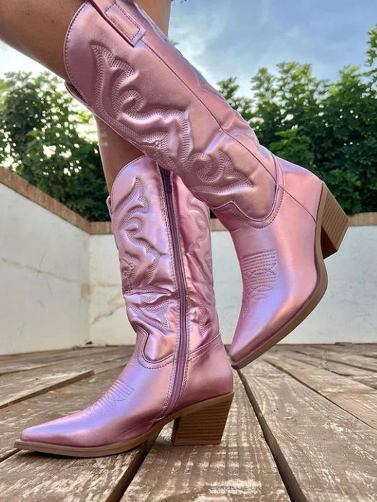 Cowboystiefel Damen mit Hohem Schaft im Westernstil
