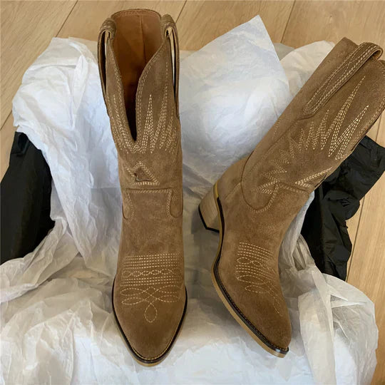 Cowboystiefel Damen mit Hohem Schaft im Westernstil