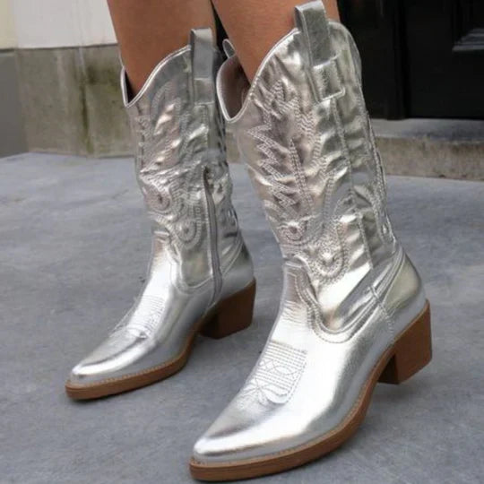 Cowboystiefel Damen mit Hohem Schaft im Westernstil