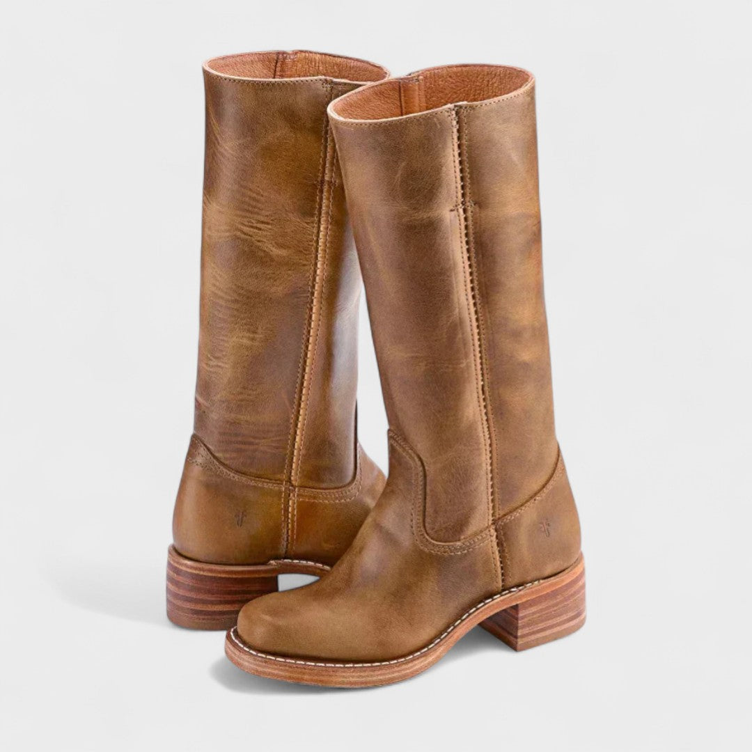Cowboystiefel Damen mit Spitzer Kappe und Kubanischem Absatz