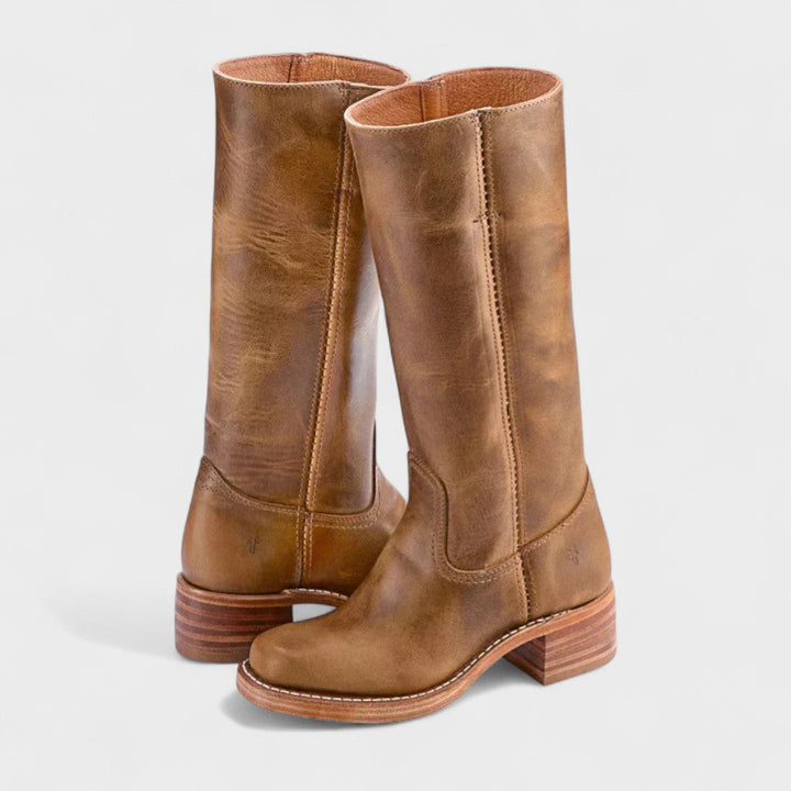 Cowboystiefel Damen mit Spitzer Kappe und Kubanischem Absatz
