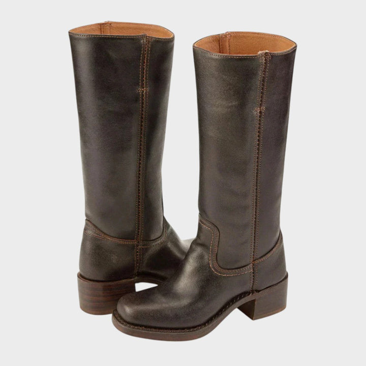 Cowboystiefel Damen mit Spitzer Kappe und Kubanischem Absatz