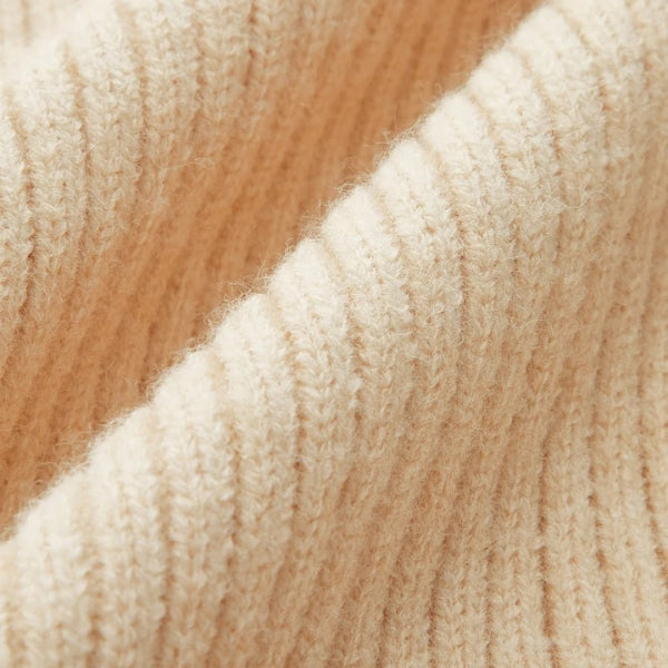 Dames mouwloze pullover met opstaande kraag en rechte zoom