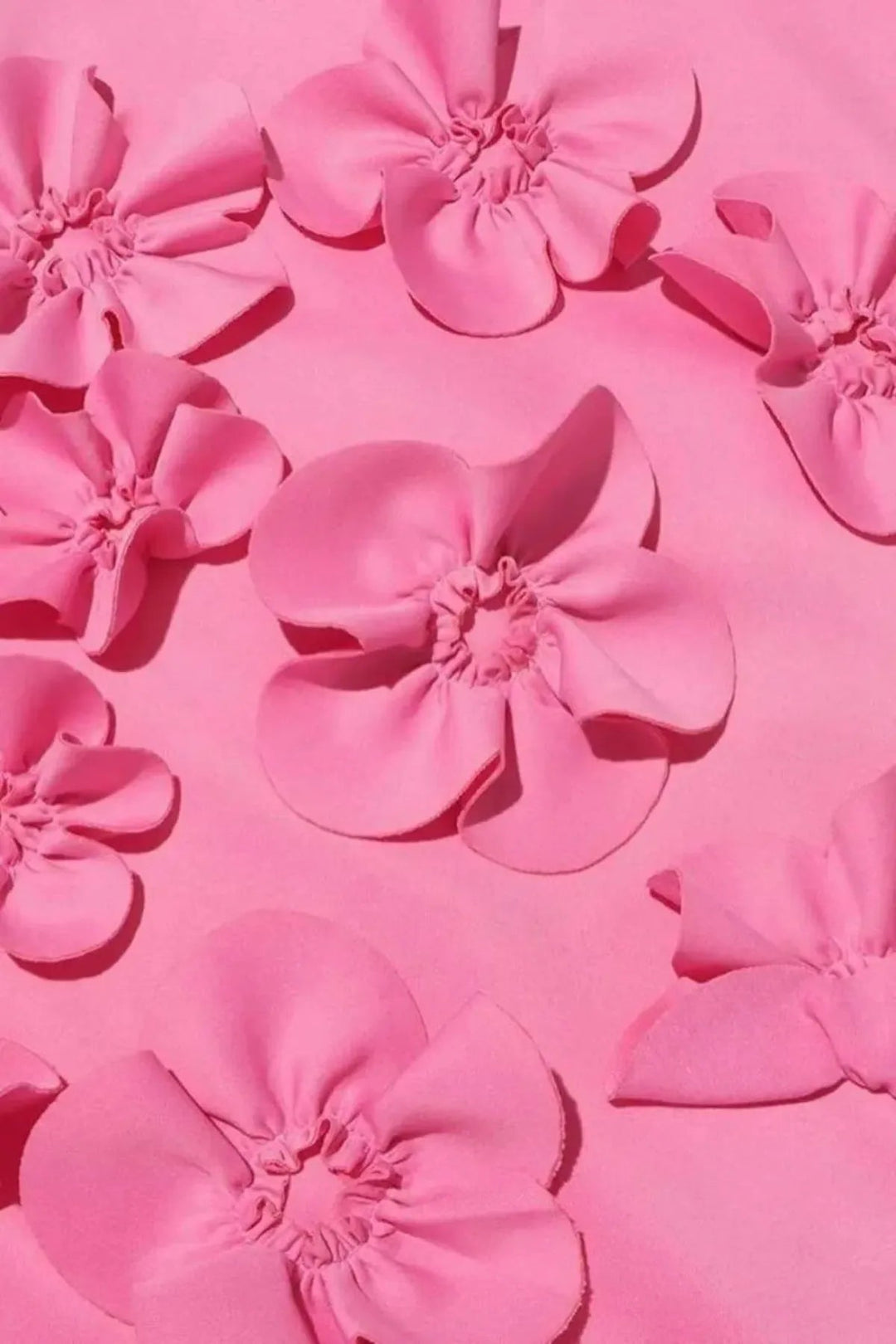 Damen Ärmelloses Maxikleid mit Stehkragen Blumenapplikationen und Nackenschleife