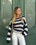 Juna | Damen asymmetrischer strukturierter Pullover