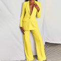 Damen Blazer Hosenanzug im Eleganten Zweiteiler