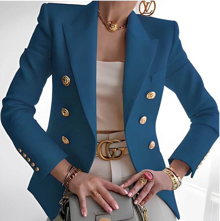 Damen Blazer Klassisch mit Knopfleiste
