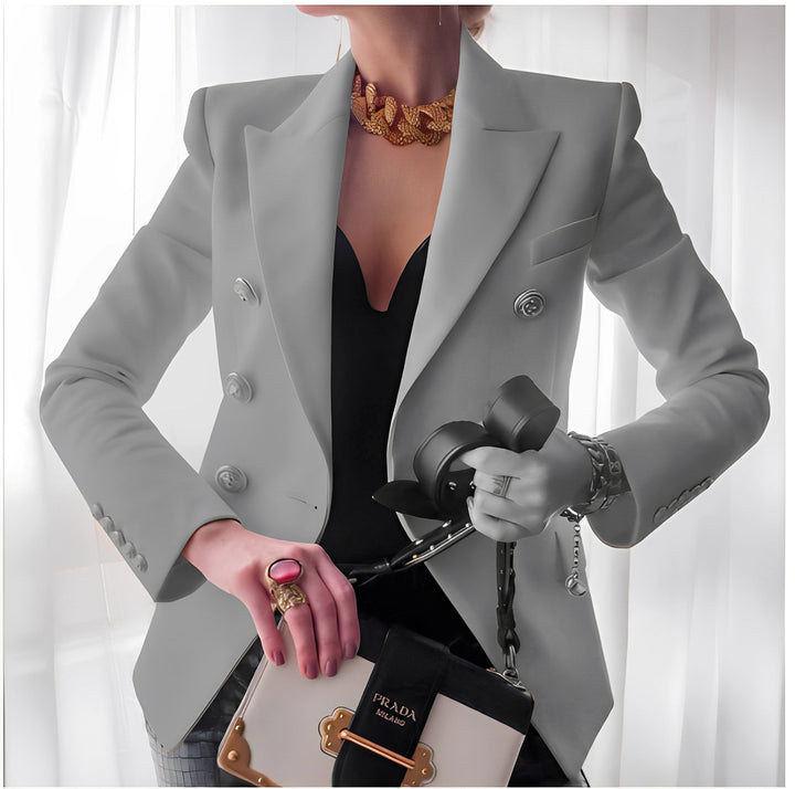 Damen Blazer Klassisch mit Knopfleiste