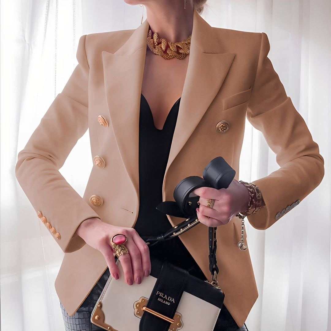 Damen Blazer Klassisch mit Knopfleiste
