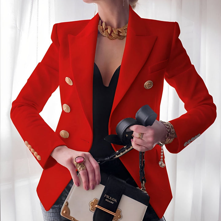 Damen Blazer Klassisch mit Knopfleiste