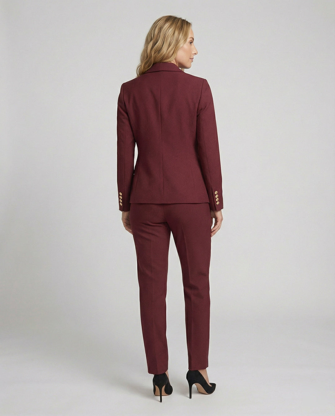 Damen Blazer mit Hose im Eleganten Set