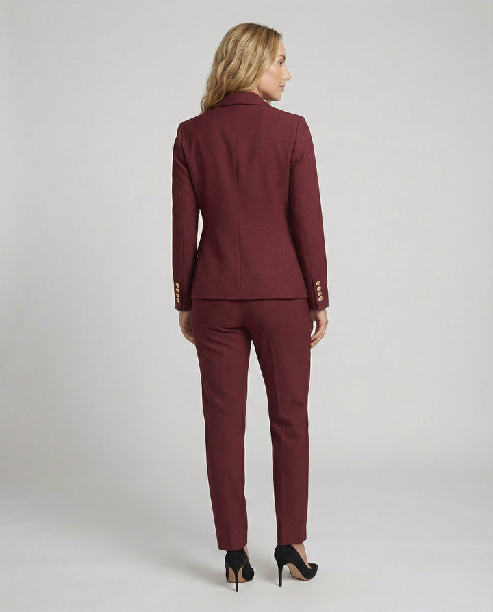 Damen Blazer mit Hose im Eleganten Set